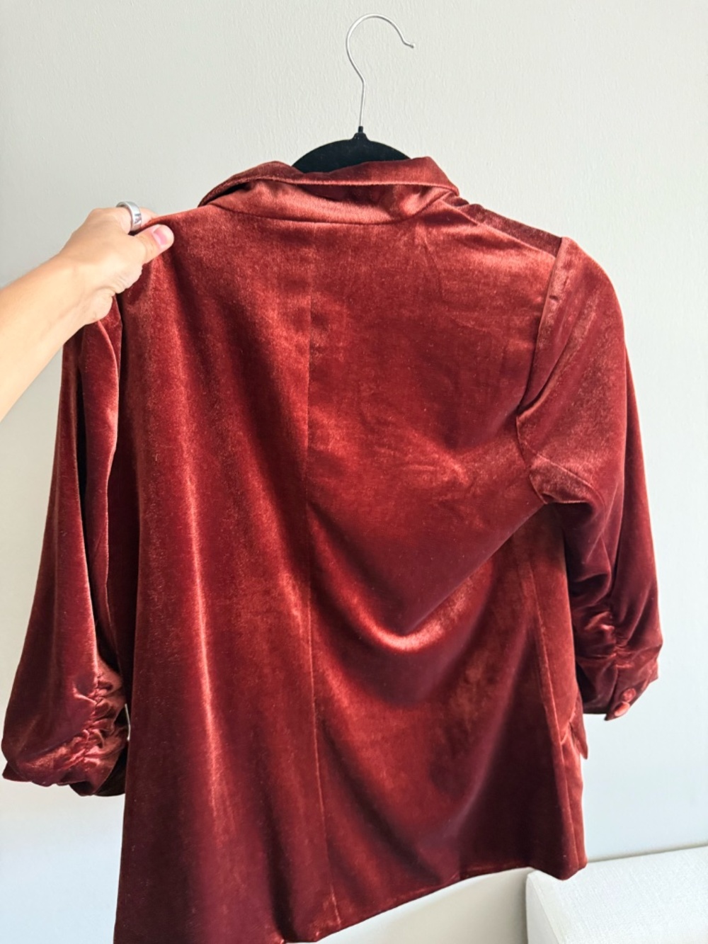 VELVET BLAZER - Picture 2 of 3